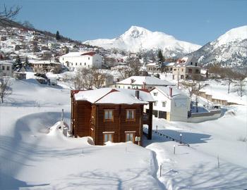 Stivakti Chalet Αποψη Χειμώνας Άγιος Νικόλαος